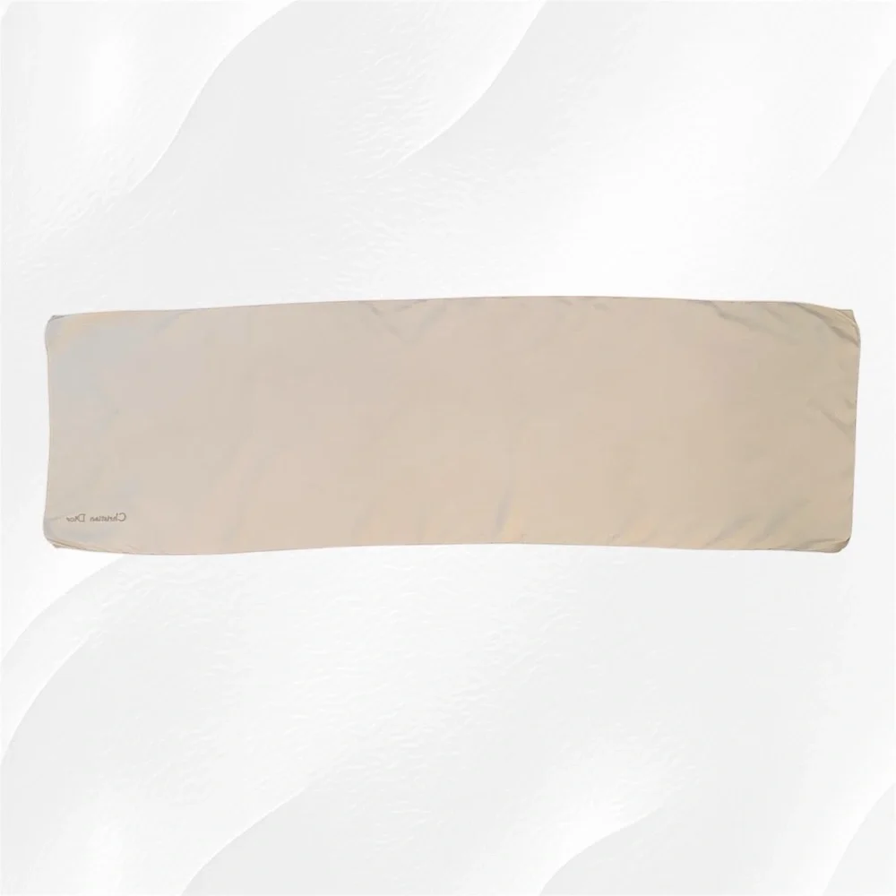 Christian Dior Cream Silk Scarf Wrap ~ 44” x 13-1/2”